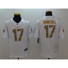 Miami Dolphins #17 Ryan Tannehill White Salute To Service Limited Men Nike NFL Jersey