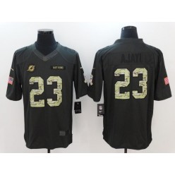 Miami Dolphins #23 Jay Ajayi Anthracite 2016 Salute to Service Limited Men Nike NFL Jersey