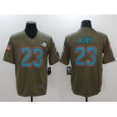 Miami Dolphins #23 Jay Ajayi Olive 2017 Salute To Service Limited Men Nike NFL Jersey