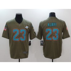 Miami Dolphins #23 Jay Ajayi Olive 2017 Salute To Service Limited Men Nike NFL Jersey
