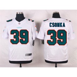 Miami Dolphins #39 Larry Csonka Elite White Men Nike NFL Jersey