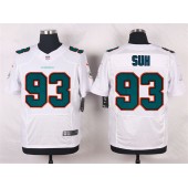 Miami Dolphins #93 Ndamukong Suh Elite White Men Nike NFL Jersey