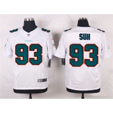 Miami Dolphins #93 Ndamukong Suh Elite White Men Nike NFL Jersey