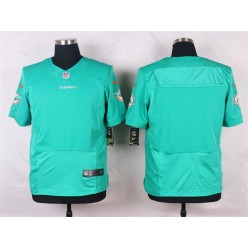 Miami Dolphins Blank Elite Aqua Green Team Color Men Nike NFL Jersey