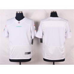 Miami Dolphins Blank Elite White Men Nike NFL Jersey