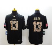 San Diego Chargers #13 Keenan Allen Black Men Stitched Nike NFL Limited Salute to Service Jersey