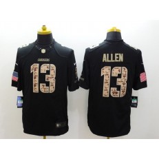 San Diego Chargers #13 Keenan Allen Black Men Stitched Nike NFL Limited Salute to Service Jersey