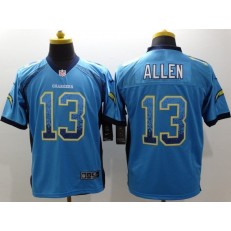 San Diego Chargers #13 Keenan Allen Blue Drift Men Elite Nike NFL Jersey