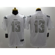 San Diego Chargers #13 Keenan Allen White Men Stitched Nike NFL Limited Platinum Jersey