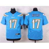 San Diego Chargers #17 Philip Rivers Elite Electric Blue Men Nike NFL Jersey