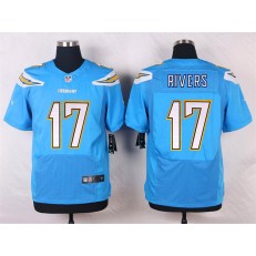 San Diego Chargers #17 Philip Rivers Elite Electric Blue Men Nike NFL Jersey
