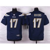 San Diego Chargers #17 Philip Rivers Elite Navy Blue Men Nike NFL Jersey
