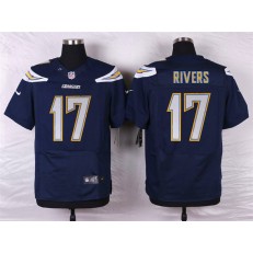 San Diego Chargers #17 Philip Rivers Elite Navy Blue Men Nike NFL Jersey