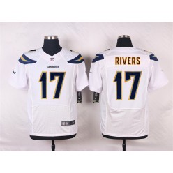 San Diego Chargers #17 Philip Rivers Elite White Men Nike NFL Jersey