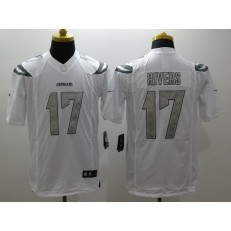 San Diego Chargers #17 Philip Rivers White Men Stitched Nike NFL Limited Platinum Jersey