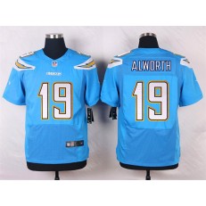 San Diego Chargers #19 Lance Alworth Elite Electric Blue Men Nike NFL Jersey
