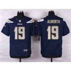 San Diego Chargers #19 Lance Alworth Elite Navy Blue Men Nike NFL Jersey