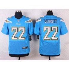 San Diego Chargers #22 Jason Verrett Elite Electric Blue Men Nike NFL Jersey