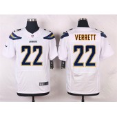 San Diego Chargers #22 Jason Verrett Elite White Men Nike NFL Jersey