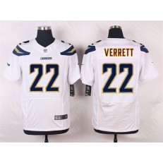 San Diego Chargers #22 Jason Verrett Elite White Men Nike NFL Jersey