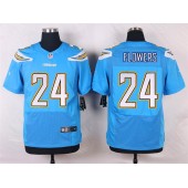 San Diego Chargers #24 Brandon Flowers Elite Electric Blue Men Nike NFL Jersey