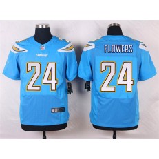 San Diego Chargers #24 Brandon Flowers Elite Electric Blue Men Nike NFL Jersey