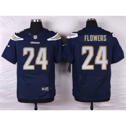 San Diego Chargers #24 Brandon Flowers Elite Navy Blue Men Nike NFL Jersey