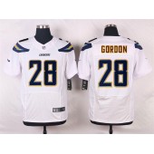 San Diego Chargers #28 Melvin Gordon Elite White Men Nike NFL Jersey