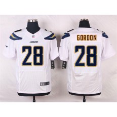 San Diego Chargers #28 Melvin Gordon Elite White Men Nike NFL Jersey