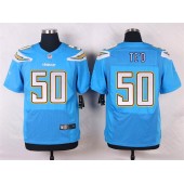 San Diego Chargers #50 Manti Te O Elite Electric Blue Men Nike NFL Jersey
