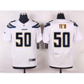 San Diego Chargers #50 Manti Te O Elite White Men Nike NFL Jersey