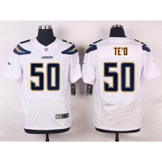 San Diego Chargers #50 Manti Te O Elite White Men Nike NFL Jersey