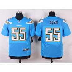 San Diego Chargers #55 Junior Seau Elite Electric Blue Men Nike NFL Jersey