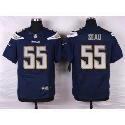 San Diego Chargers #55 Junior Seau Elite Navy Blue Men Nike NFL Jersey