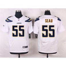 San Diego Chargers #55 Junior Seau Elite White Men Nike NFL Jersey