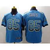 San Diego Chargers #85 Antonio Gates Blue Drift Men Elite Nike NFL Jersey