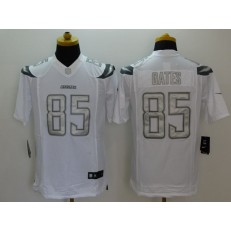 San Diego Chargers #85 Antonio Gates White Men Stitched Nike NFL Limited Platinum Jersey (1)