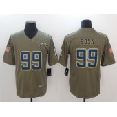 San Diego Chargers #99 Joey Bosa Olive 2017 Salute To Service Limited Men Nike NFL Jersey