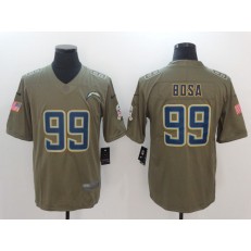 San Diego Chargers #99 Joey Bosa Olive 2017 Salute To Service Limited Men Nike NFL Jersey