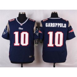 New England Patriots #10 Jimmy Garoppolo Elite Navy Blue Team Color Men Nike NFL Jersey