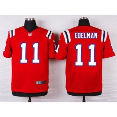 New England Patriots #11 Julian Edelman Elite Red Alternate Men Nike NFL Jersey