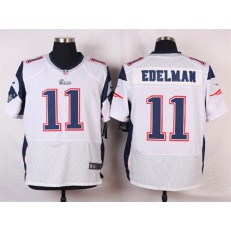 New England Patriots #11 Julian Edelman Elite White Men Nike NFL Jersey