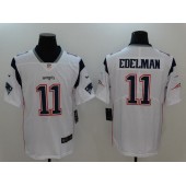 New England Patriots #11 Julian Edelman White Vapor Untouchable Limited Men Nike NFL Jersey
