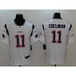 New England Patriots #11 Julian Edelman White Vapor Untouchable Limited Men Nike NFL Jersey