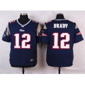 New England Patriots #12 Tom Brady Elite Navy Blue Team Color Men Nike NFL Jersey