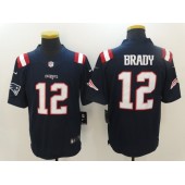 New England Patriots #12 Tom Brady Navy Blue Color Rush Men Limited Nike NFL Jersey