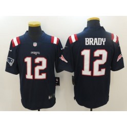 New England Patriots #12 Tom Brady Navy Blue Color Rush Men Limited Nike NFL Jersey