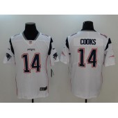 New England Patriots #14 Brandin Cooks White Vapor Untouchable Limited Men Nike NFL Jersey