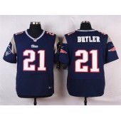 New England Patriots #21 Malcolm Butler Elite Navy Blue Team Color Men Nike NFL Jersey