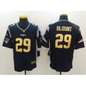 New England Patriots #29 LeGarrette Blount Navy Blue Gold Limited Men Nike NFL Jersey